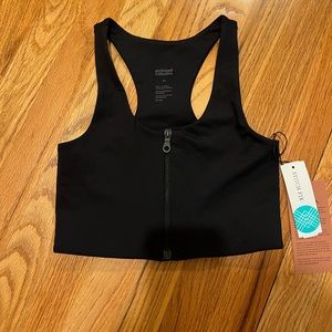 Zip bring Polama  bra in black